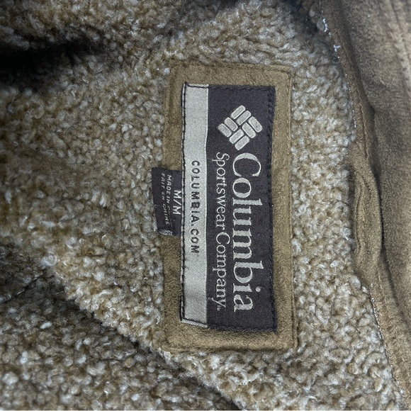 Men’s Columbia Sportswear Coat Size Medium Tan - Picture 4 of 4